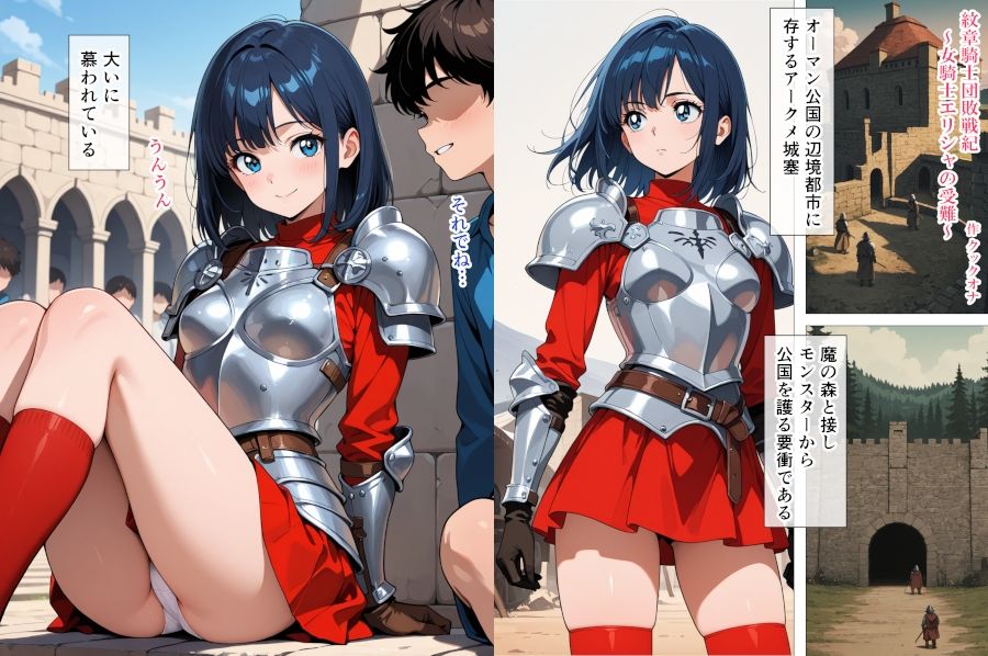 サンプル画像1:紋章騎士団敗戦記〜女騎士エリシャの受難〜(クックオナ) [d_669107]