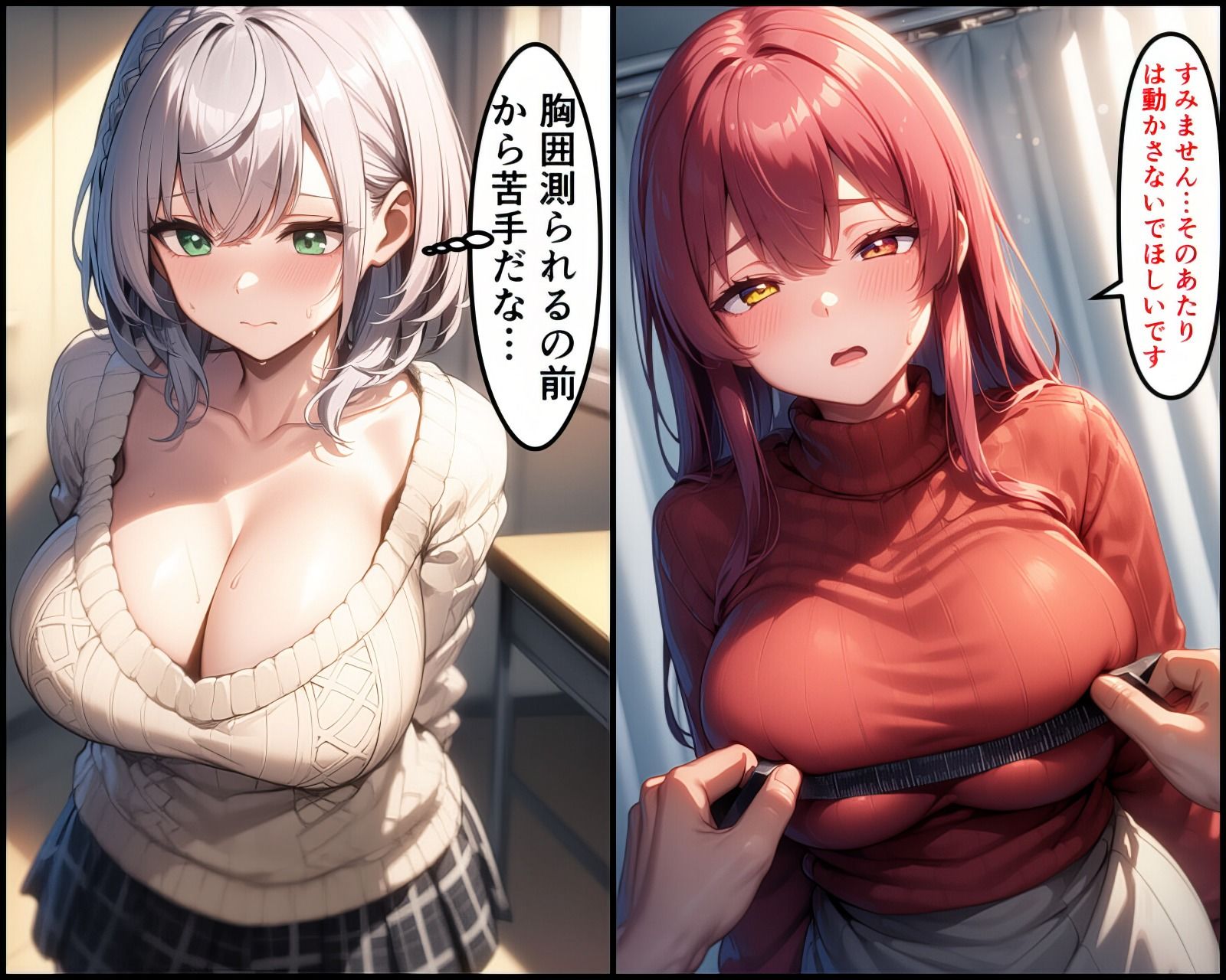 【セット販売】セクハラ健康診断を受ける白銀ノエル  宝鐘マリンはファンに身体測定されてしまう！ 画像2