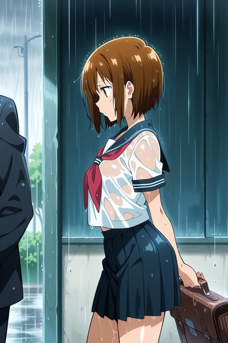 雨に濡れた女子校生を雨宿りさせたら… 画像2