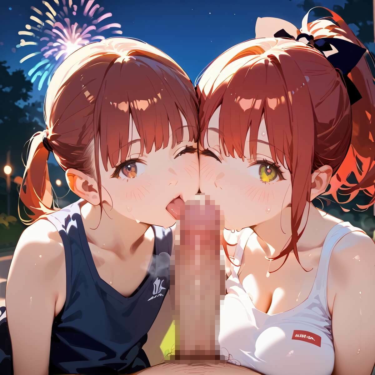 夏祭りの夜の彼女の大誘惑！・200枚 画像1