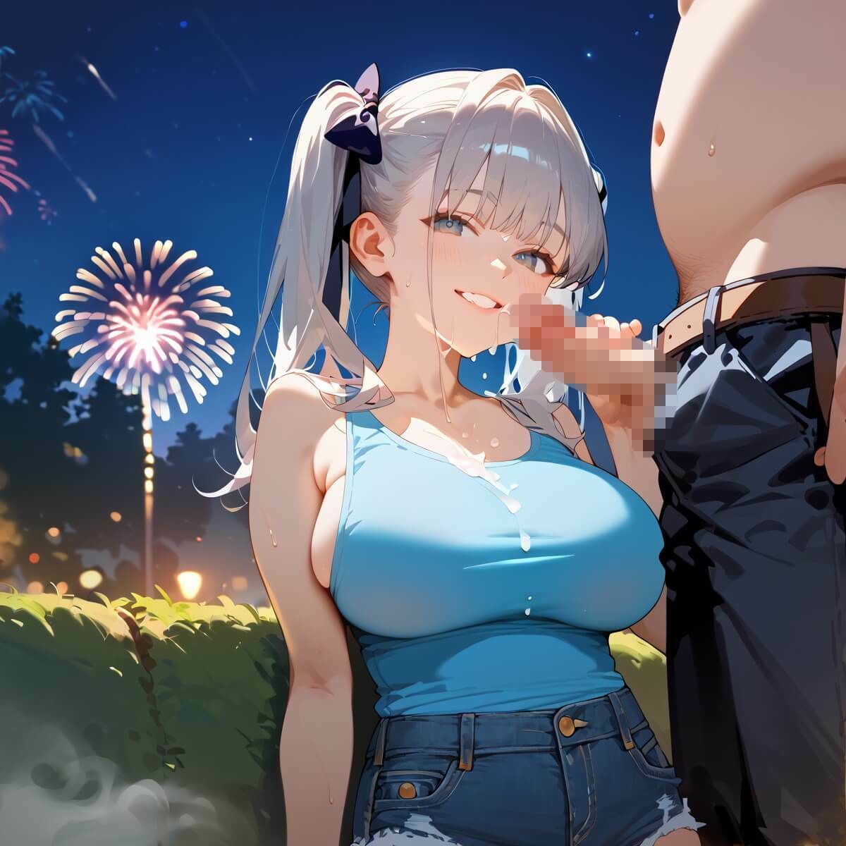 サンプル画像5:夏祭りの夜の彼女の大誘惑！2・200枚(ふりふりくん) [d_669169]