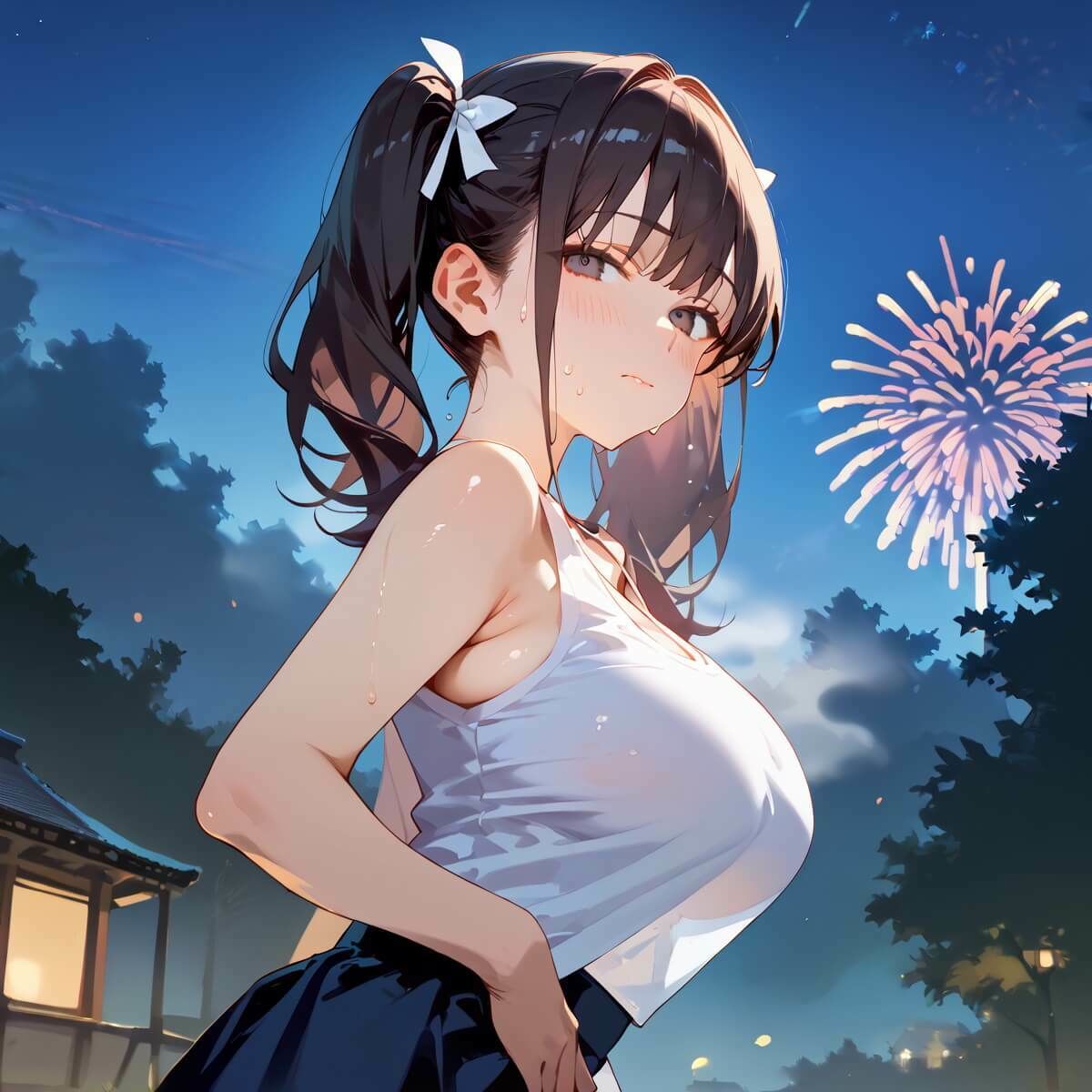 サンプル画像5:夏祭りの夜の彼女の大誘惑！3・200枚(ふりふりくん) [d_669171]