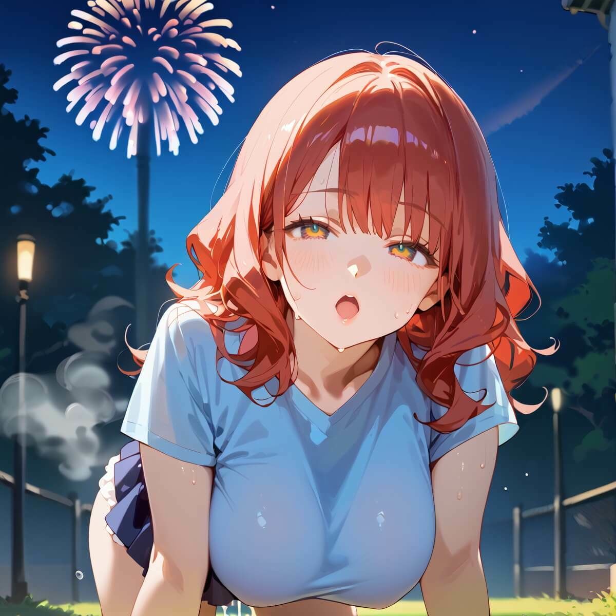 夏祭りの夜の彼女の大誘惑！6・200枚 画像1