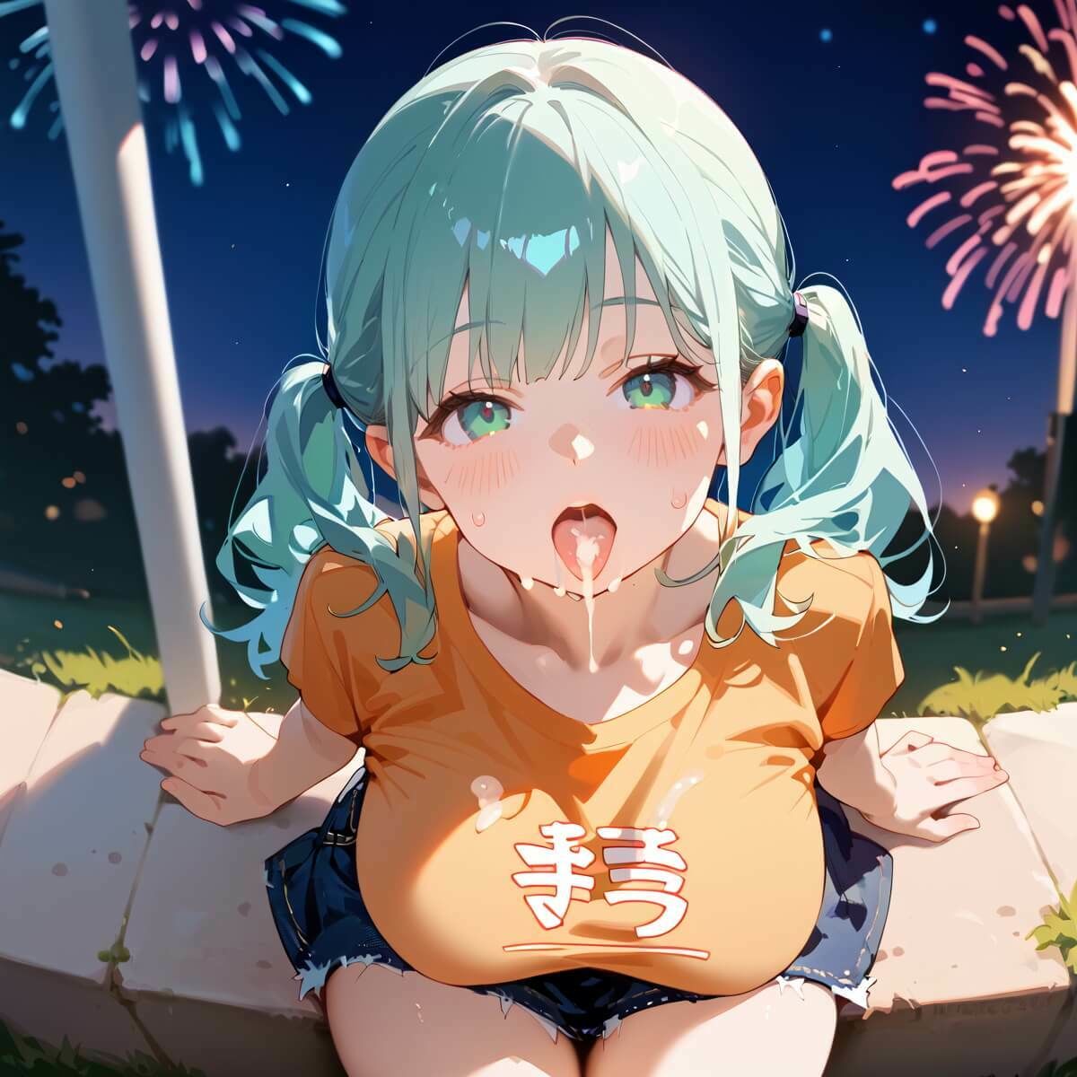 サンプル画像3:夏祭りの夜の彼女の大誘惑！6・200枚(ふりふりくん) [d_669178]