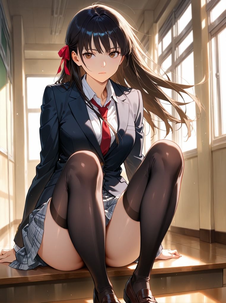 普段はクールで強気な娘だけど放課後のオナニーがバレてしまい… 画像1