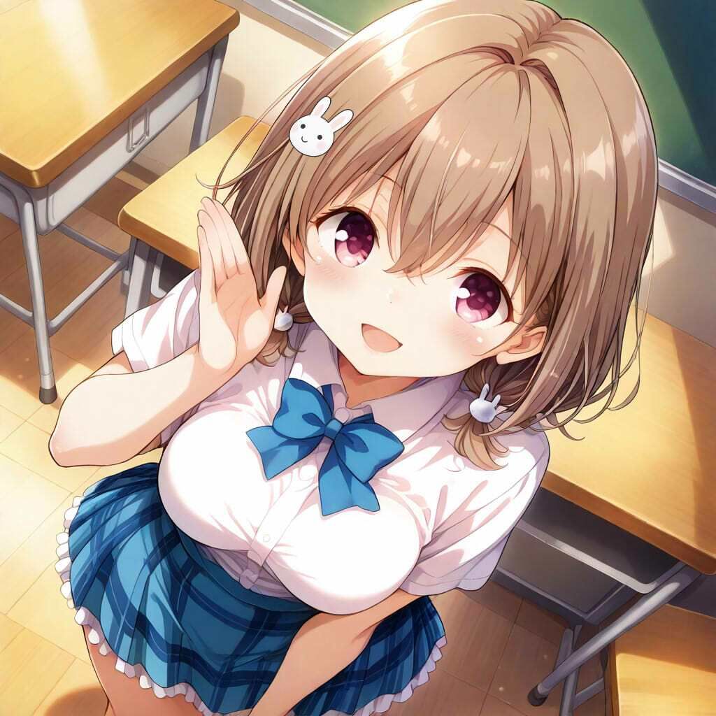 サンプル画像1:ガルフレ（仮）シチュCG集5  陽歌＋奈央＋響子＋CG集（制服）(Black and White) [d_669376]