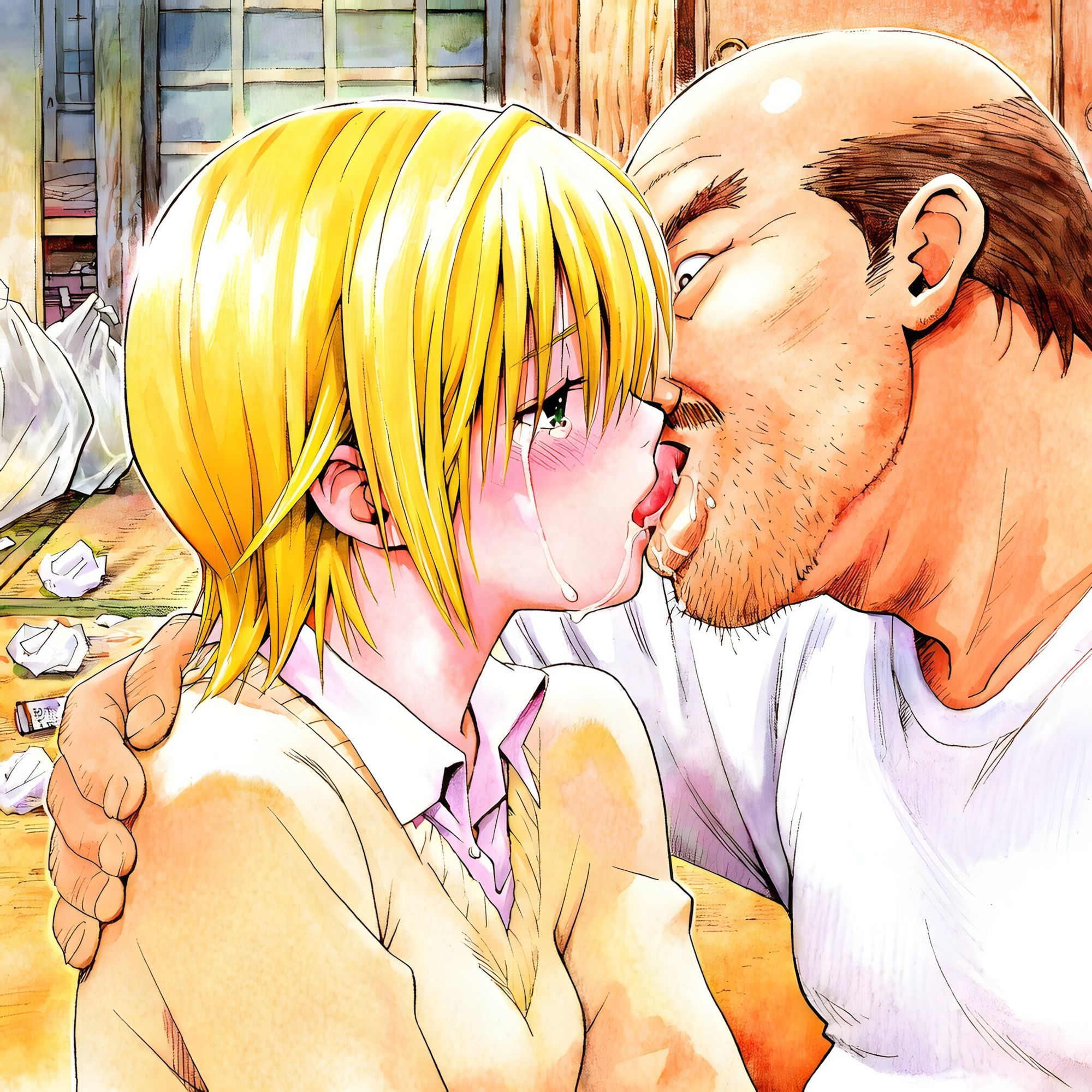 サンプル画像2:学園のアイドル西野つか○はおじさん達の肉便器(あんらいふ) [d_669416]