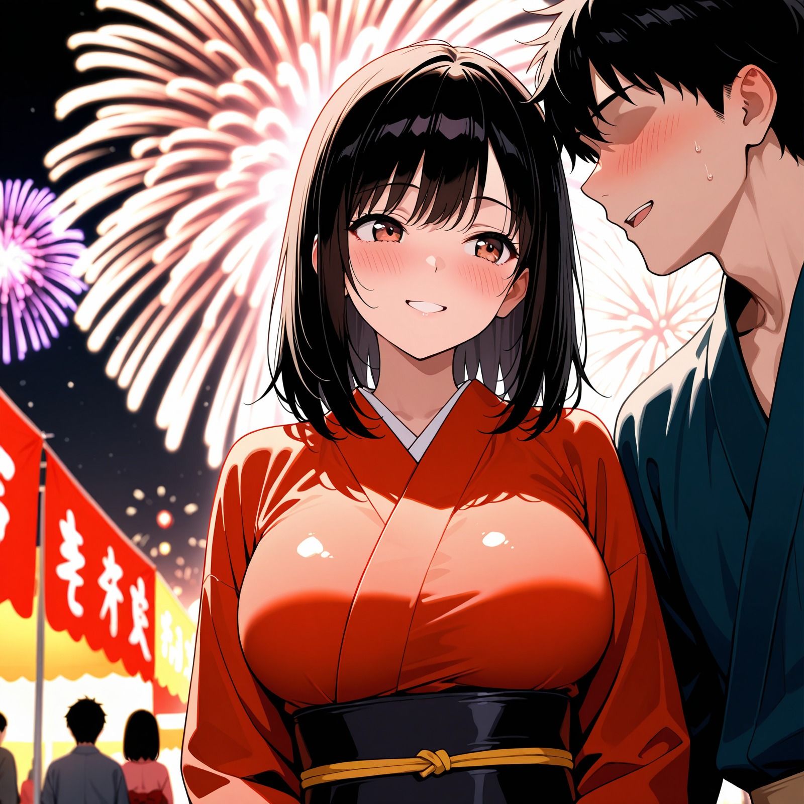 サンプル画像3:女子校生催●寝取られーあおい夏祭り編ー(チクワとまんじゅう) [d_669435]