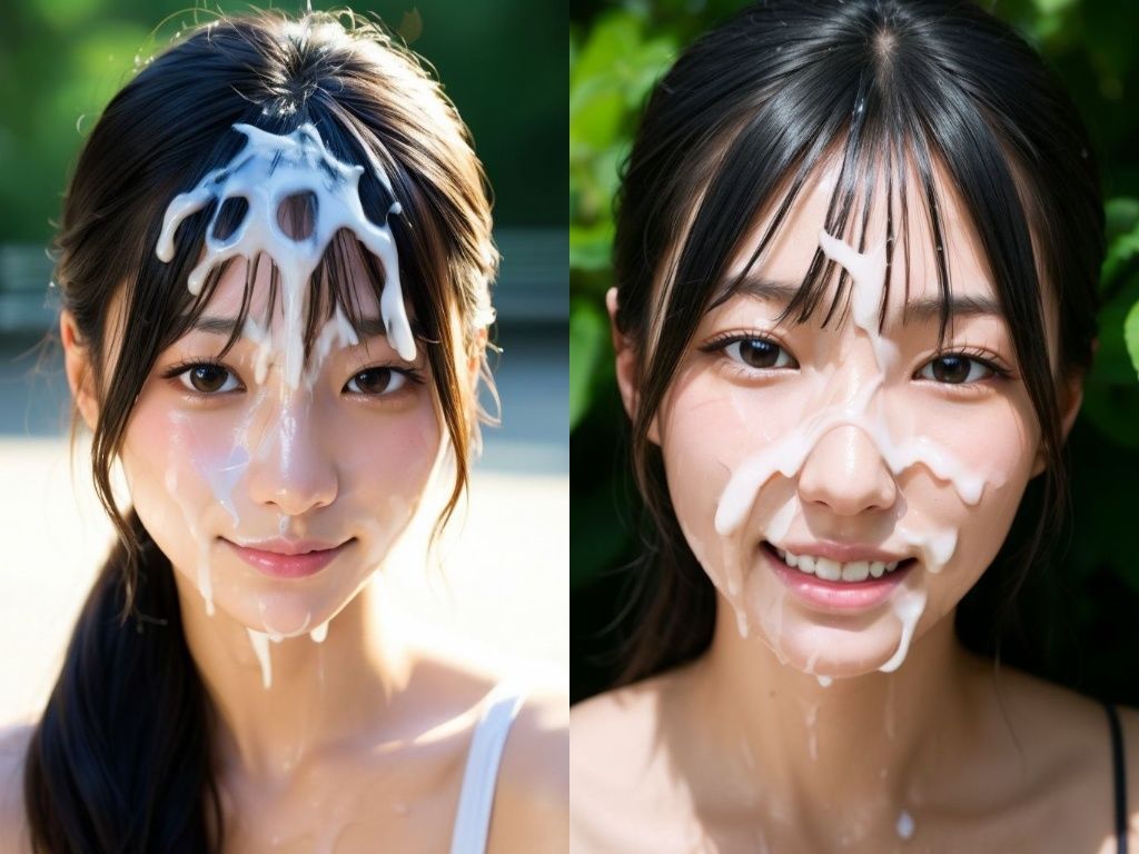 精子ぶちまけ顔射グラビアモデル 画像2