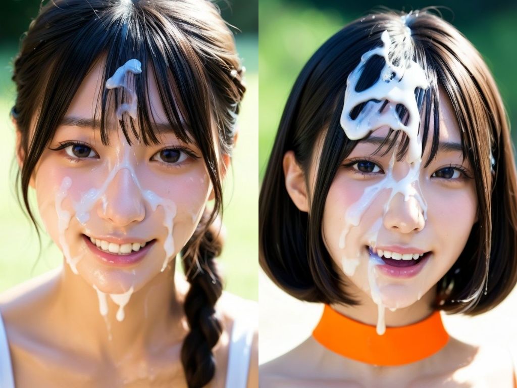 サンプル画像6:精子ぶちまけ顔射グラビアモデル(白夜倶楽部) [d_669462]