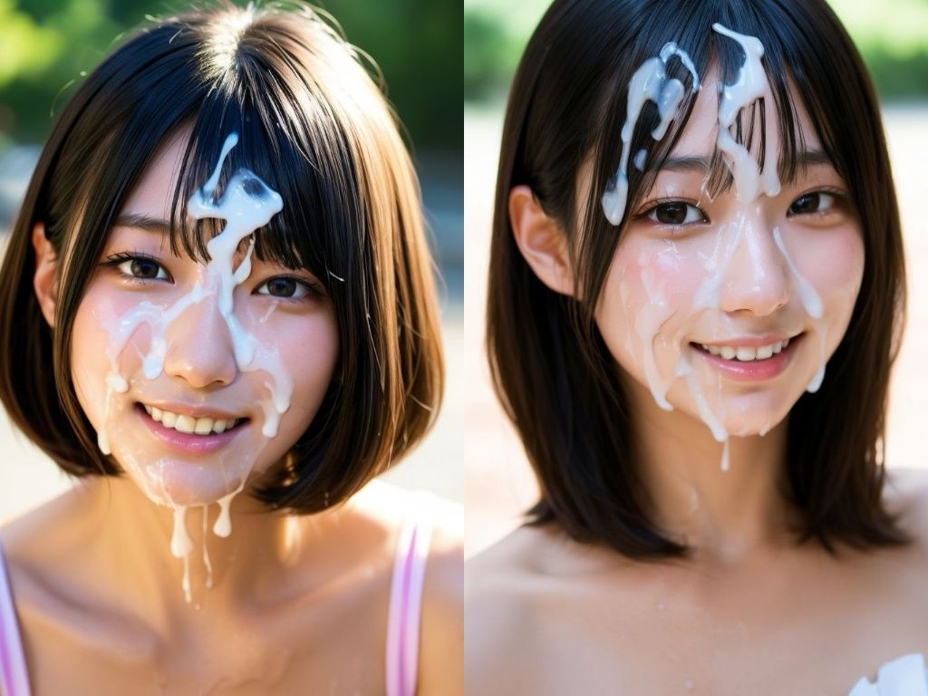 精子ぶちまけ顔射グラビアモデル 画像7
