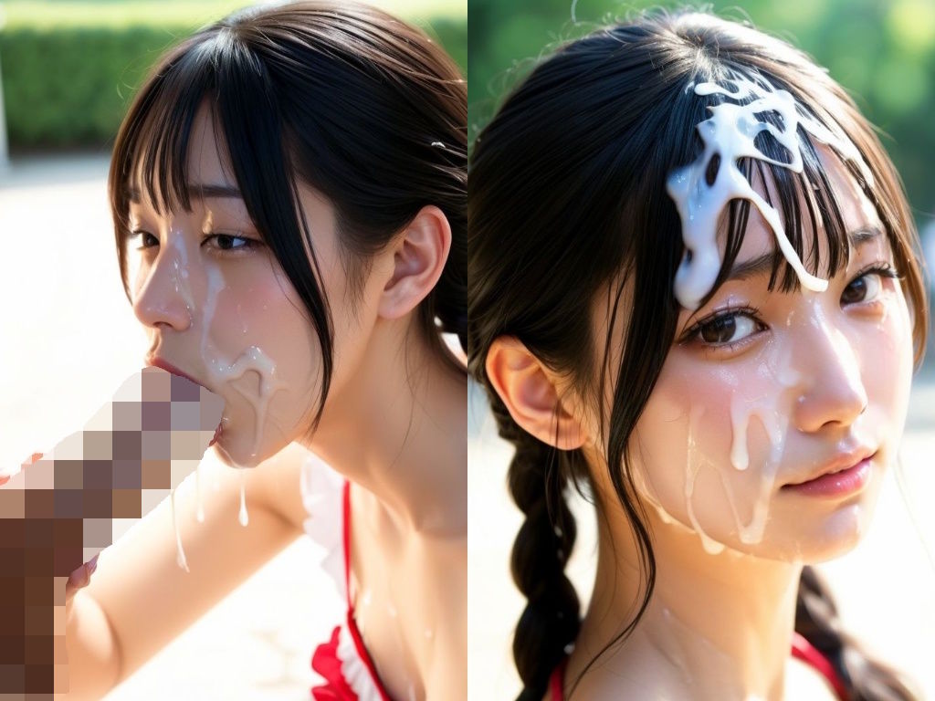 精子ぶちまけ顔射グラビアモデル 画像8