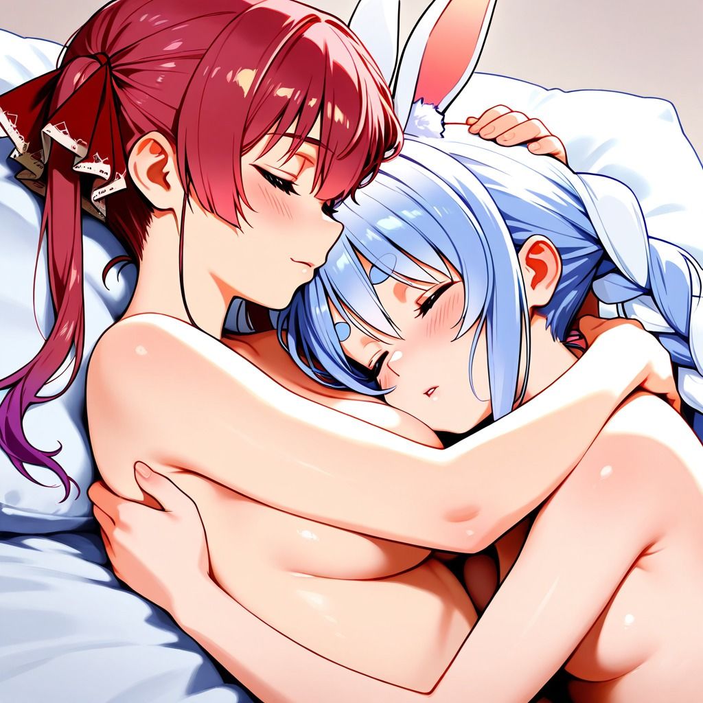 サンプル画像6:【R-18】兎田ぺこら×宝鐘マリン 61枚(ErosLily) [d_669482]