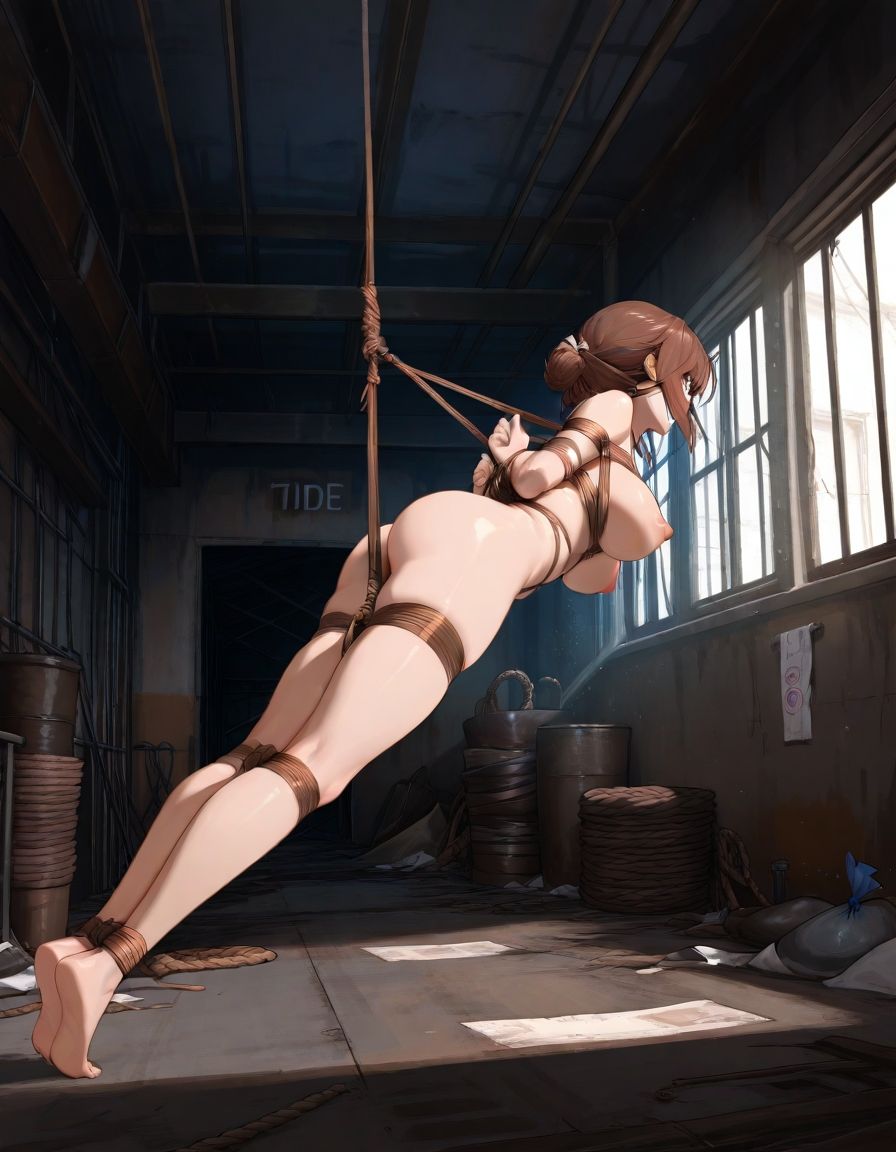 緊縛図鑑2(廃倉庫荒縄緊縛編) 画像2