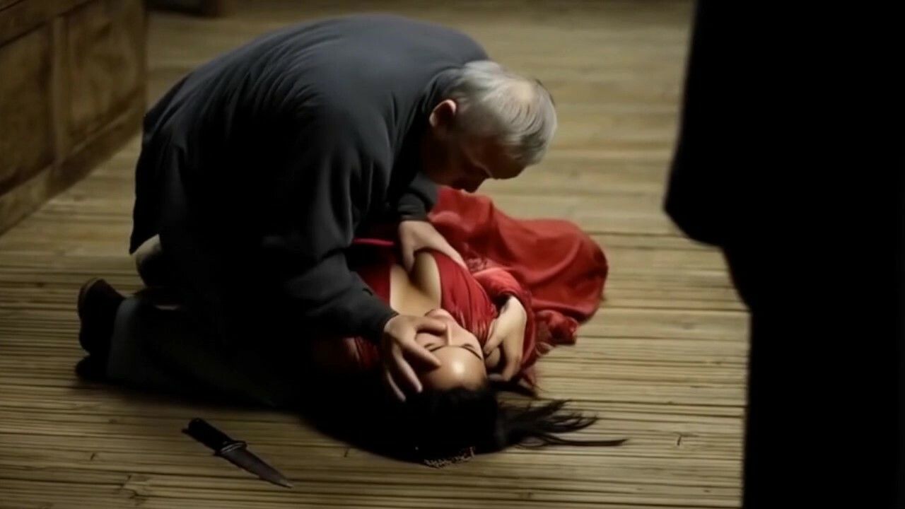 サンプル画像4:女剣士リョナシリーズ1  剣豪4姉妹vs老人剣士集団(AI Battle Ryona) [d_669654]