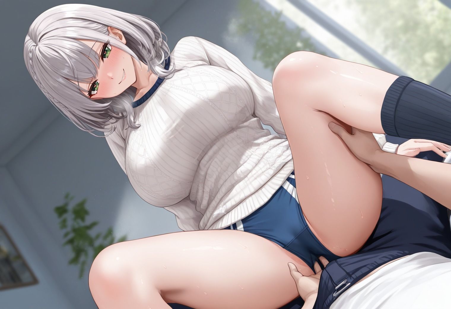 清楚なカノジョは中出しされたい。制服で、ブルマで性奉仕 画像2
