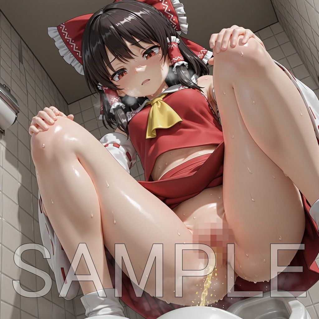 サンプル画像2:博◯霊夢和式放尿(はいいろ) [d_669800]