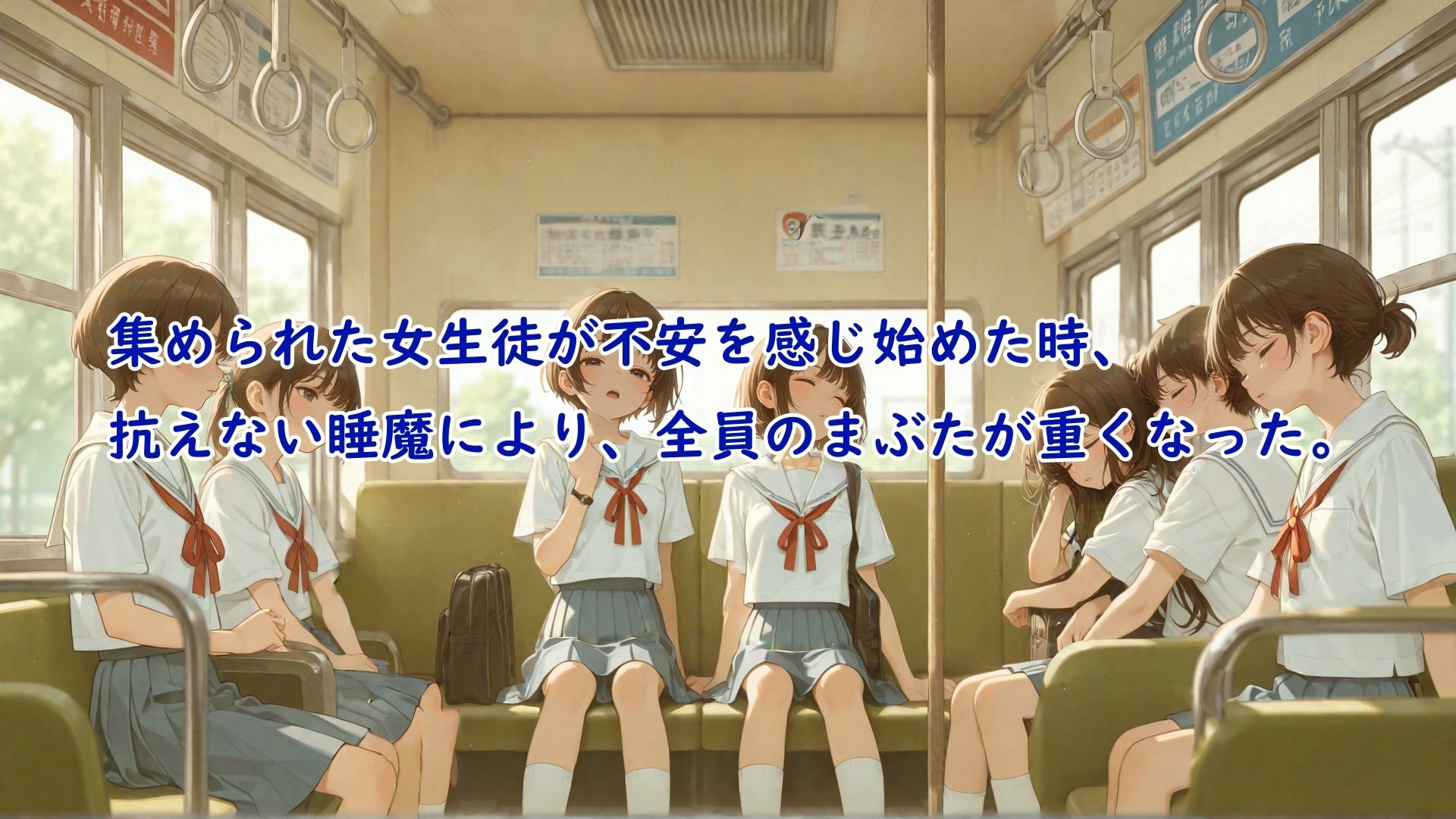 サンプル画像3:通学バスごと連れ去られ完全拘束されたまま機械で絶頂管理されて何回イってもやめてもらえない女の子(誰にも言えない性癖) [d_670019]