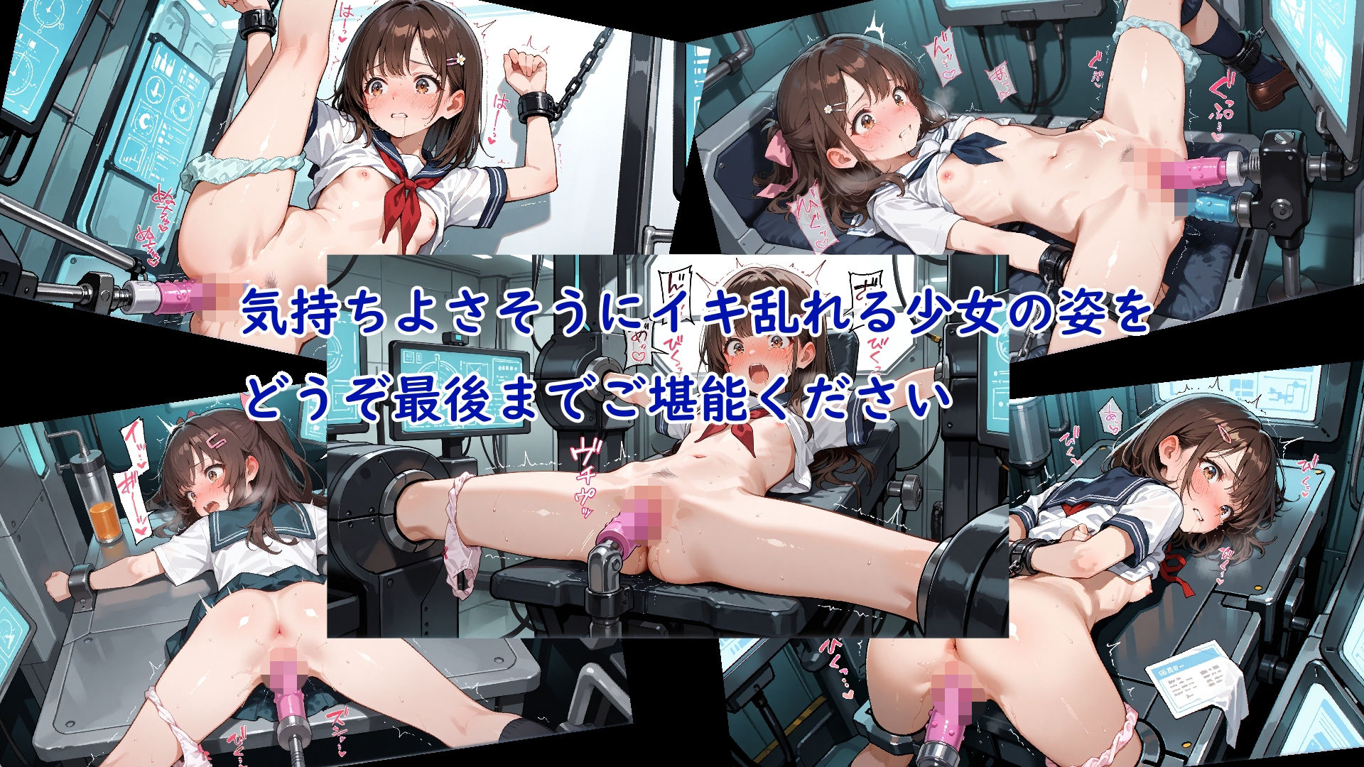 通学バスごと連れ去られ完全拘束されたまま機械で絶頂管理されて何回イってもやめてもらえない女の子 画像10