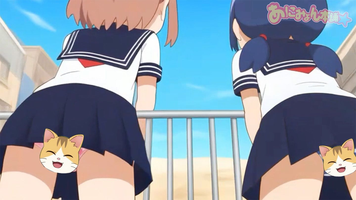 【フルボイスアニメ】サッカー応援中にえっちな風でパンチラしちゃってる女の子たちΣ（’？？？’） 画像5