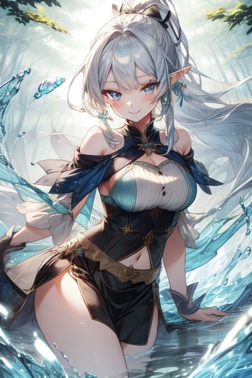 サンプル画像4:銀髪少女のグラビア集(シルバーヘアー愛好会) [d_670099]