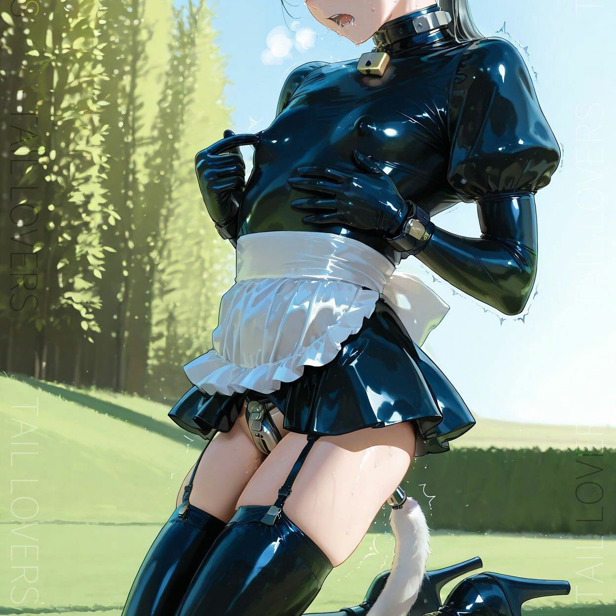 サンプル画像4:ラバーメイドのアナル尻尾研修【479枚】(TAIL LOVERS) [d_670166]