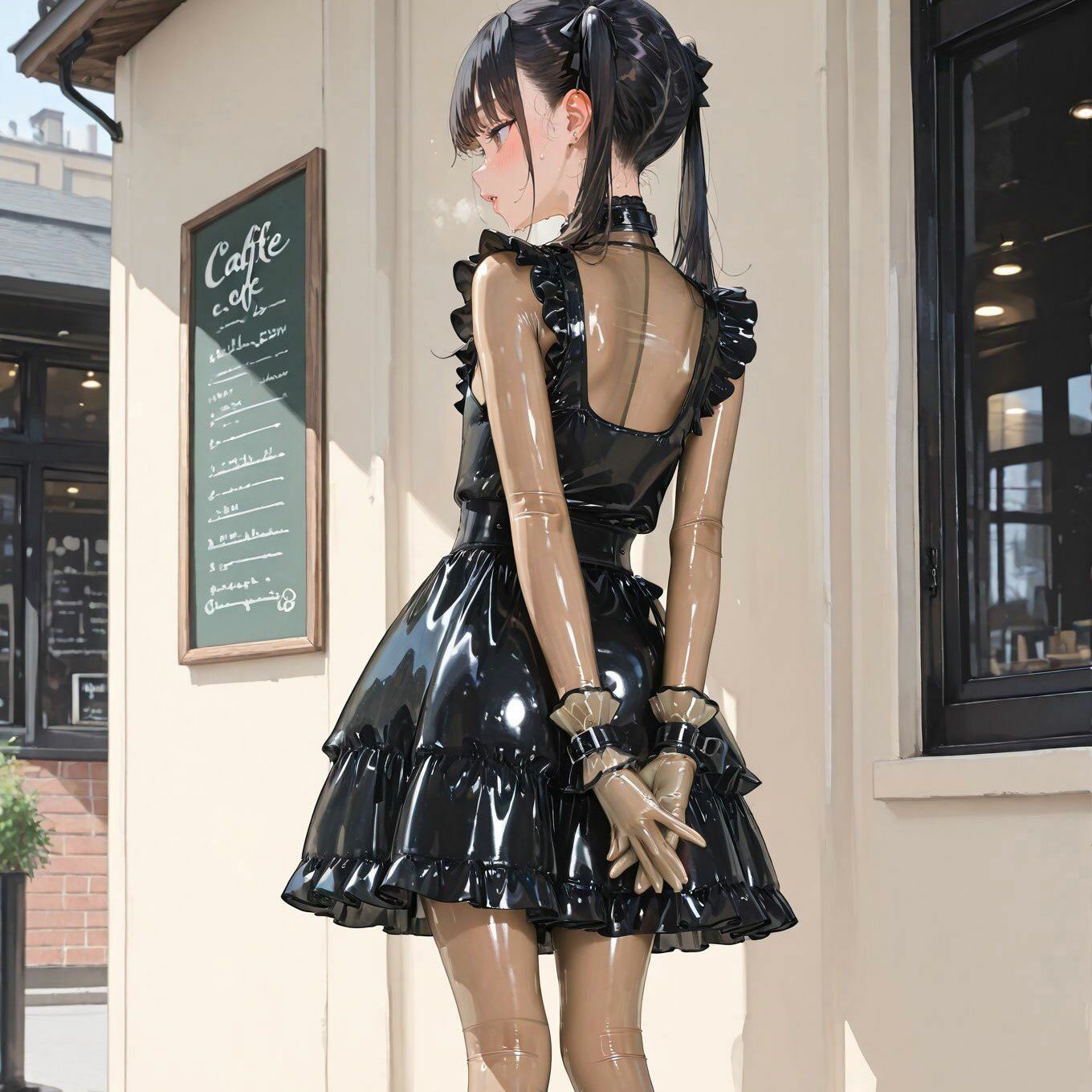 サンプル画像1:【273枚＋動画】地雷系ラバー女子と楽しむデート『カフェ編』｜ Jirai Girl Friend 1(TAIL LOVERS) [d_670199]