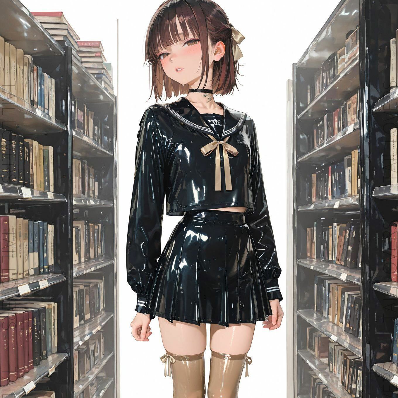 護謨学院生徒と性交渉II【159枚+R18movie】| Latex School 2 画像1