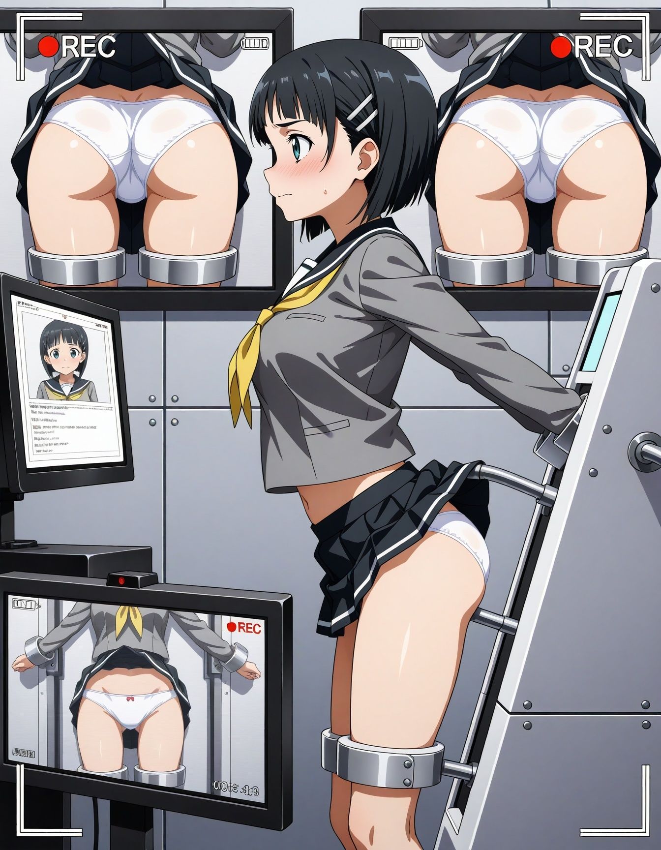 サンプル画像6:機械拘束カメラ【アスナ、桐ヶ谷直葉風1】(Lunarith) [d_670352]