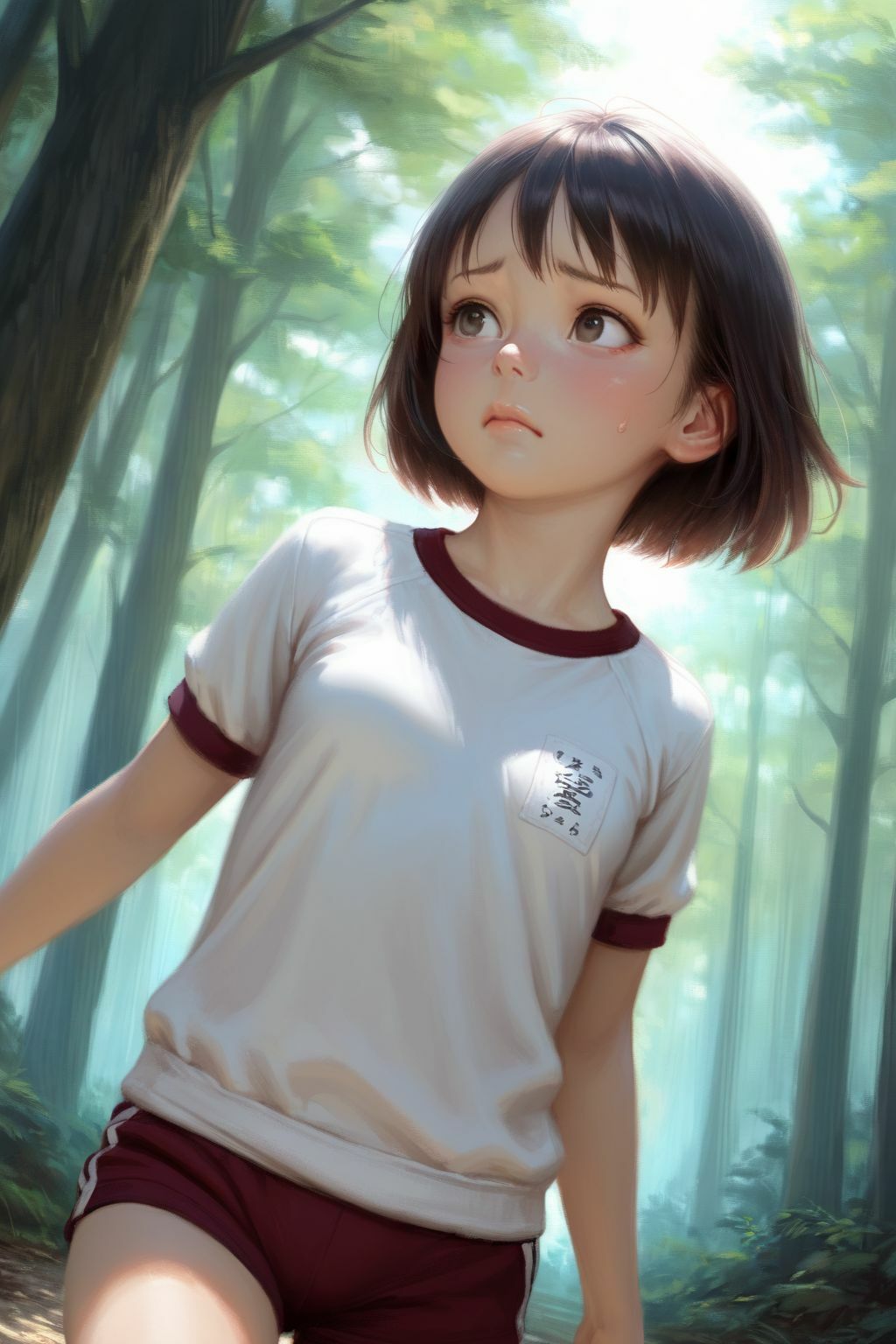 林間学校で道に迷った女の子 サンプル画像 2
