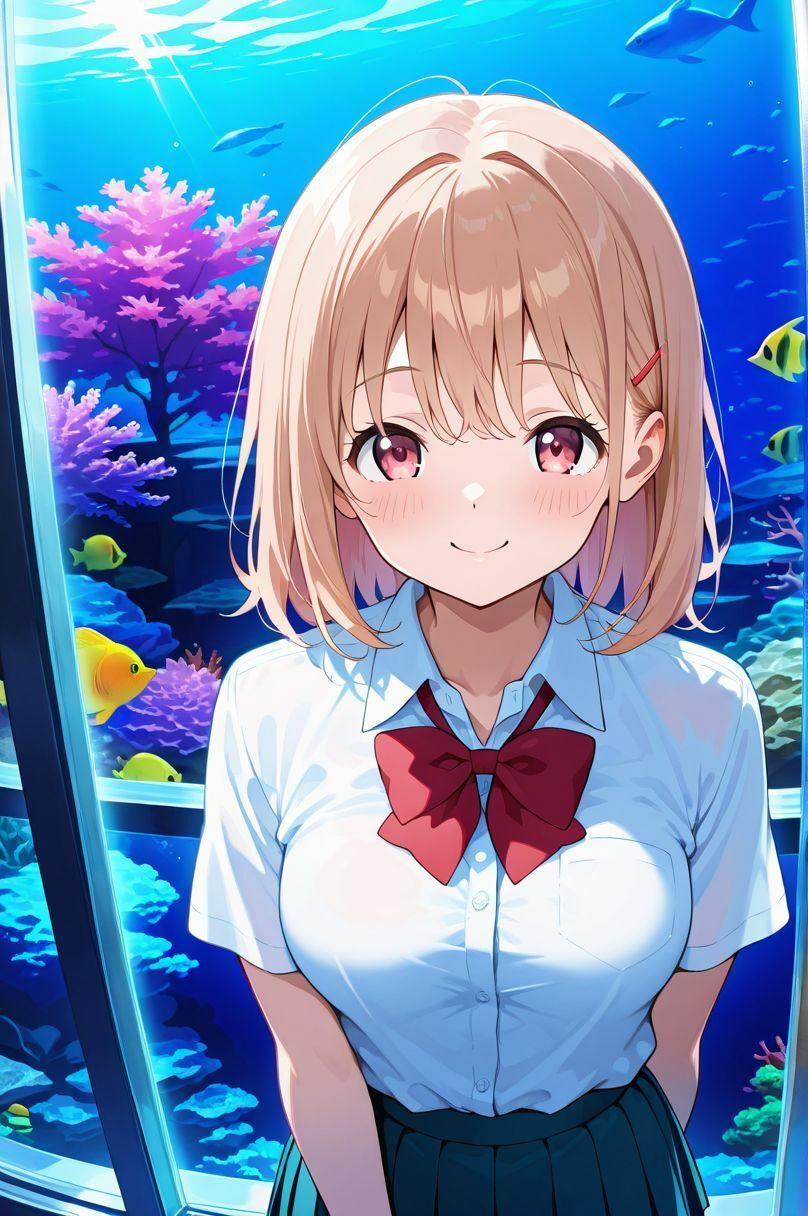 制服未遂。日記【水族館編】──蒼い光に浮かぶ横顔。 画像2