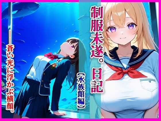 制服未遂。日記【水族館編】──蒼い光に浮かぶ横顔。の画像