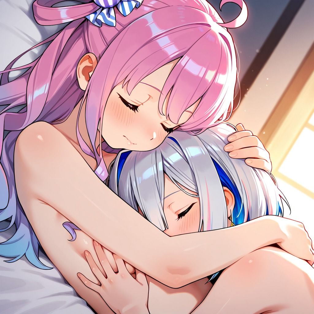 サンプル画像6:【R-18】天音かなた×姫森ルーナ 61枚(ErosLily) [d_670701]