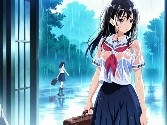 雨の日は、ほんのり乳首 画像1