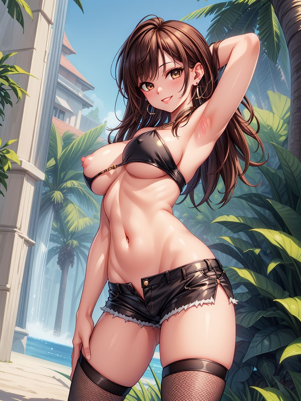 サンプル画像4:隠せていない美女たち〜AIイラスト集〜(くりきんとん) [d_670786]