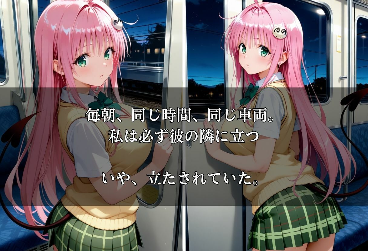 サンプル画像1:通勤電車で犯●れ続け、妊娠した私 〜ララ・サタリン・デビルーク〜(MSD-Fusion) [d_670816]