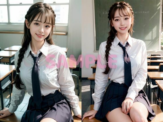 サンプル画像1:二人っきりの教室 J〇と禁断の愛(ツラヌケ) [d_670827]