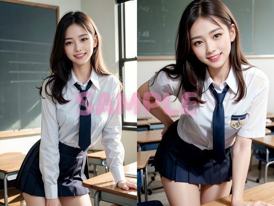 サンプル画像5:二人っきりの教室 J〇と禁断の愛(ツラヌケ) [d_670827]