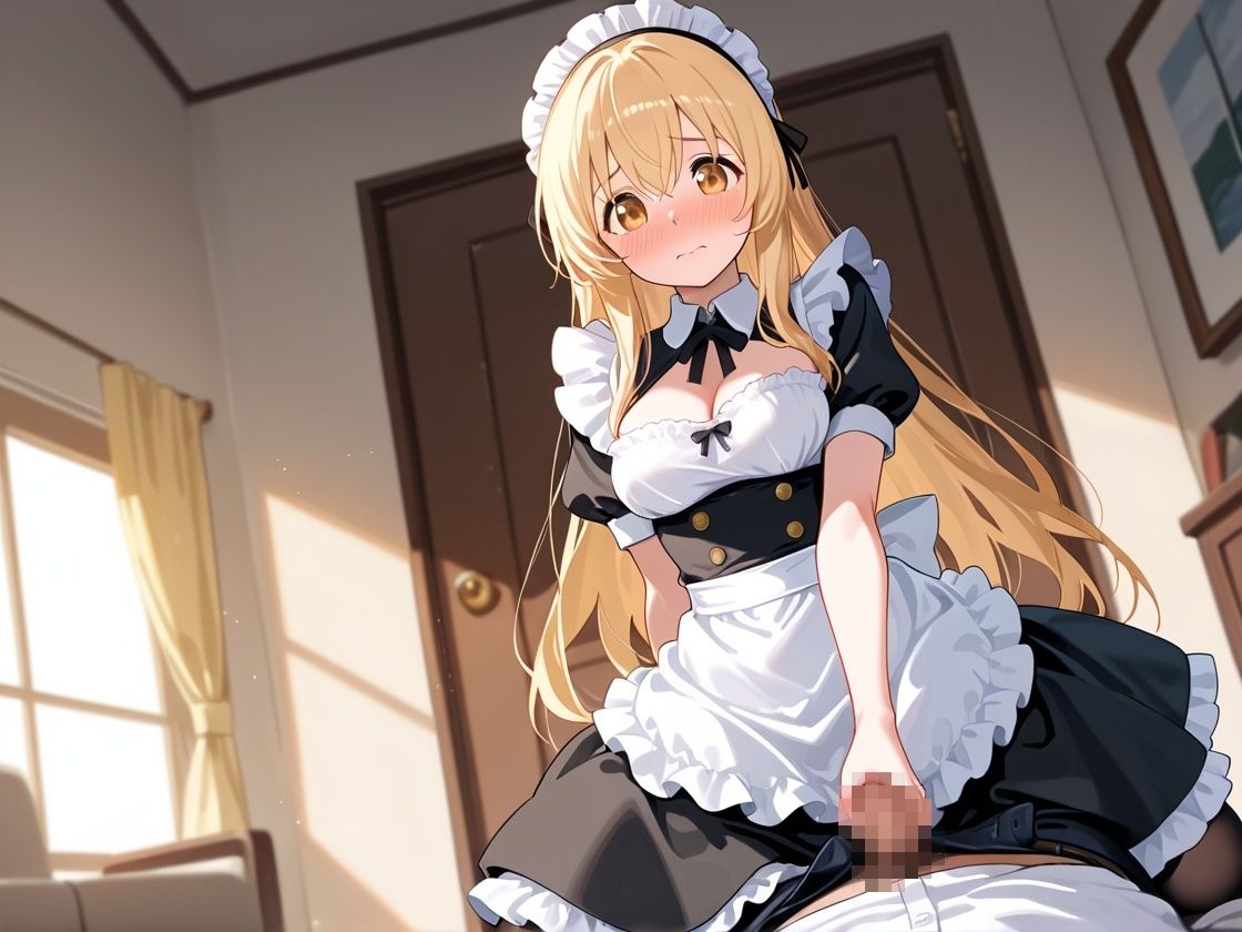 ご奉仕搾精メイドの中出し性処理日記【CG500枚】 画像1
