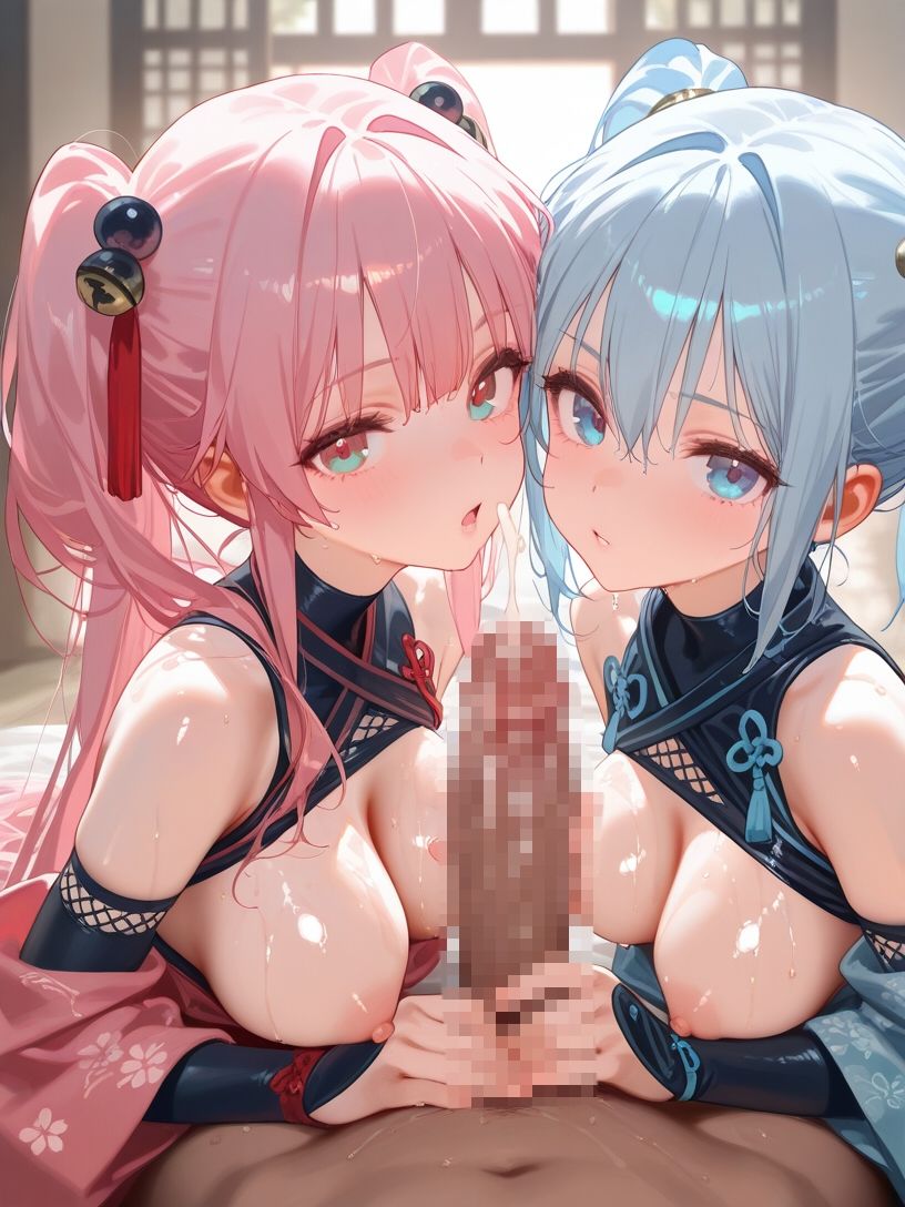 サンプル画像2:巨乳くノ一とハーレムエッチ(Shotgun Bride) [d_670927]