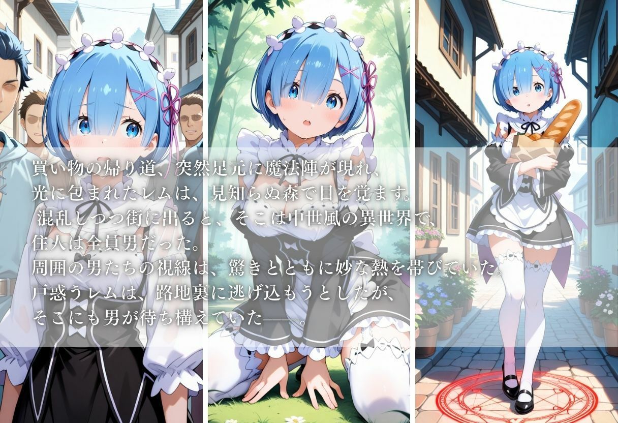 サンプル画像1:転生したら男しかいない国だった件〜レム編〜(幻像アトリエ) [d_671080]