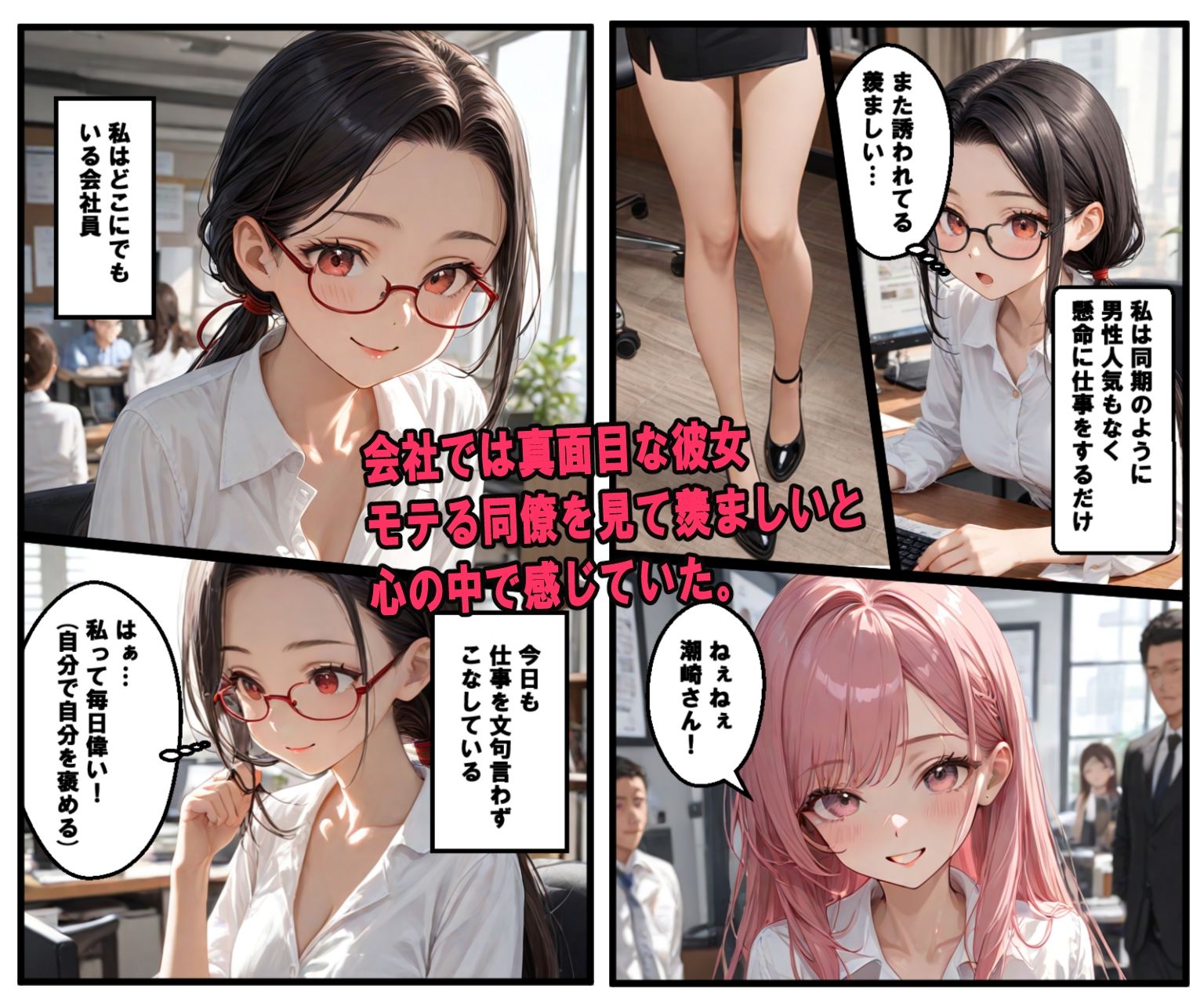 サンプル画像1:地味系OL  エッチな生放送(羞恥な姫たち) [d_671194]