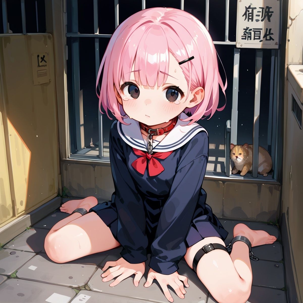【さとうしらこ】同人CG・AI『●リ●K拘束中出し！Vol.4』7