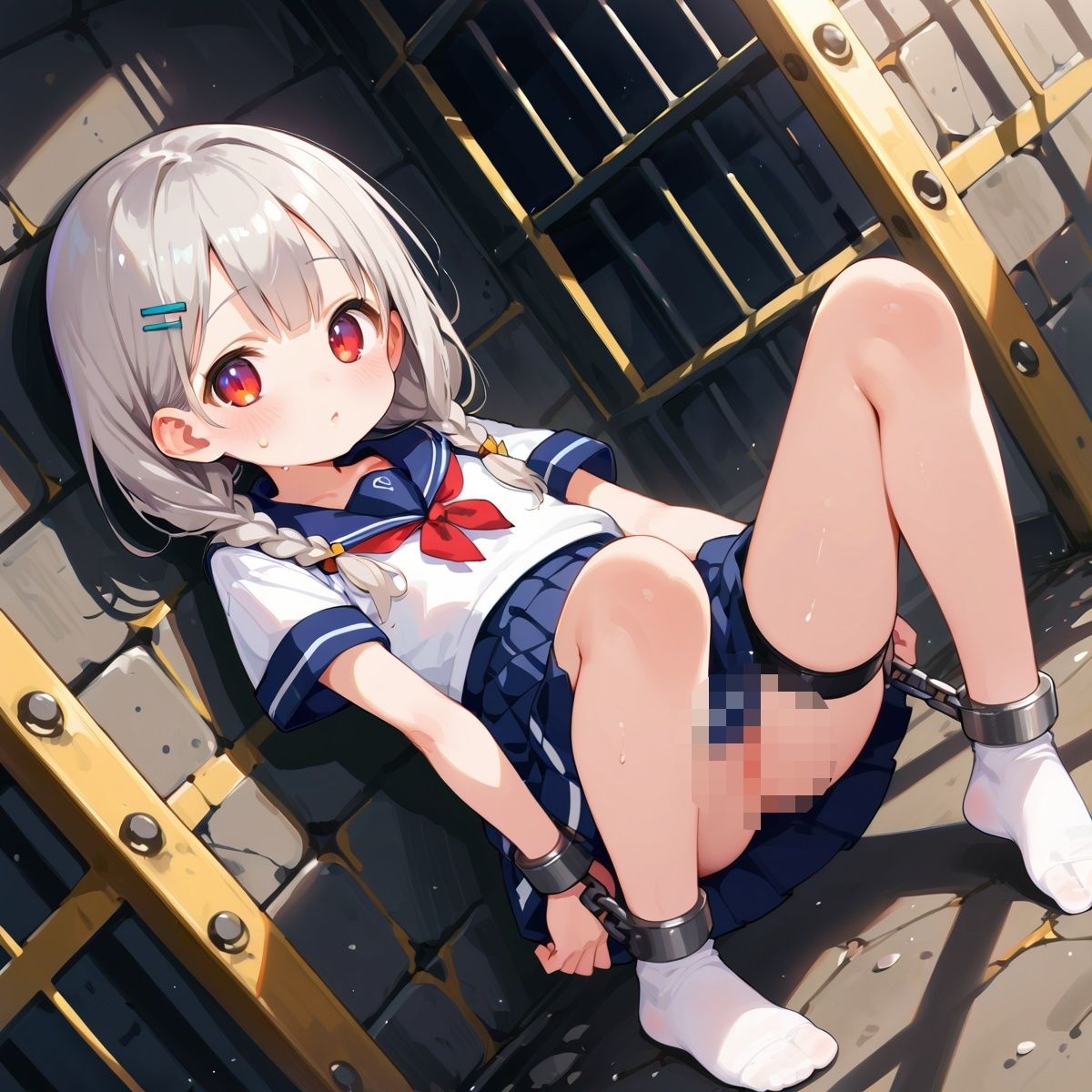 【さとうしらこ】同人CG・AI『●リ●K拘束中出し！Vol.4』10