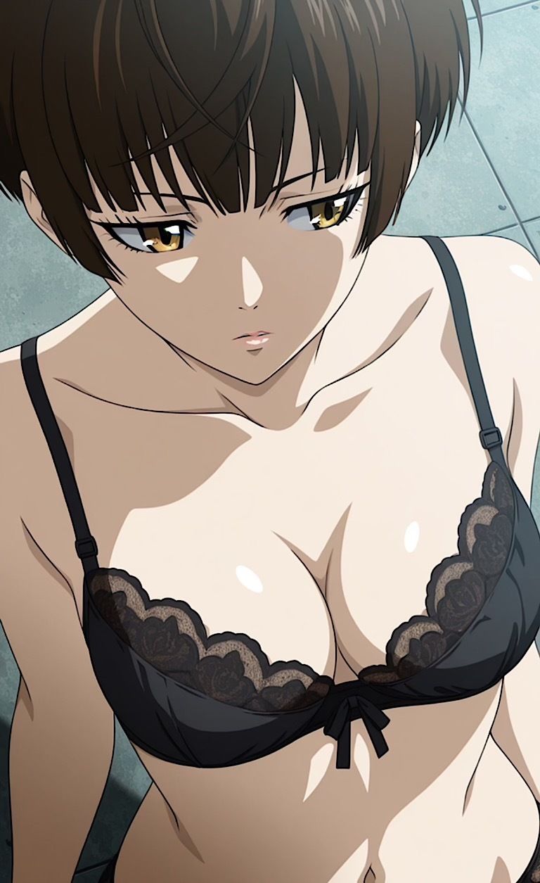 サンプル画像4:【女監視官】逆に監視され黒下着姿大拡散！！(紺のソックス) [d_671349]