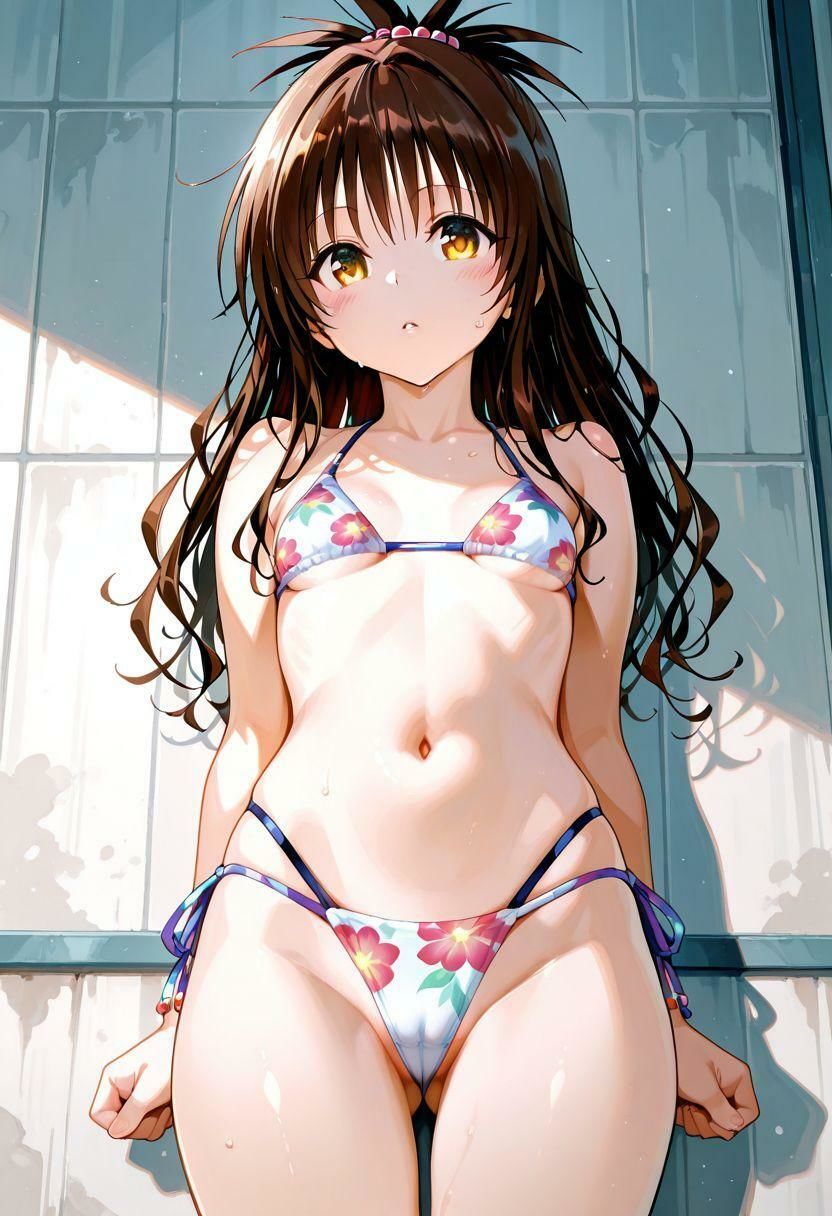 サンプル画像3:アニメヒロインのえっちなCG集ー結〇美柑（水着）編ー(AI-666-) [d_671353]