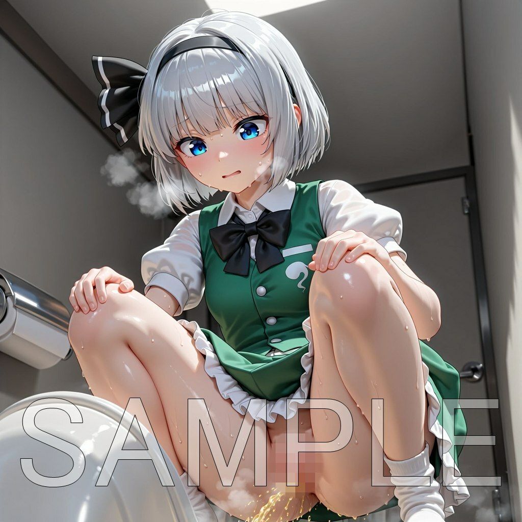 サンプル画像1:魂魄妖夢和式放尿(はいいろ) [d_671423]