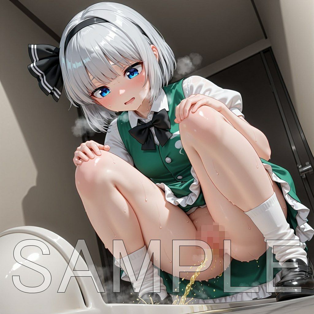 サンプル画像6:魂魄妖夢和式放尿(はいいろ) [d_671423]