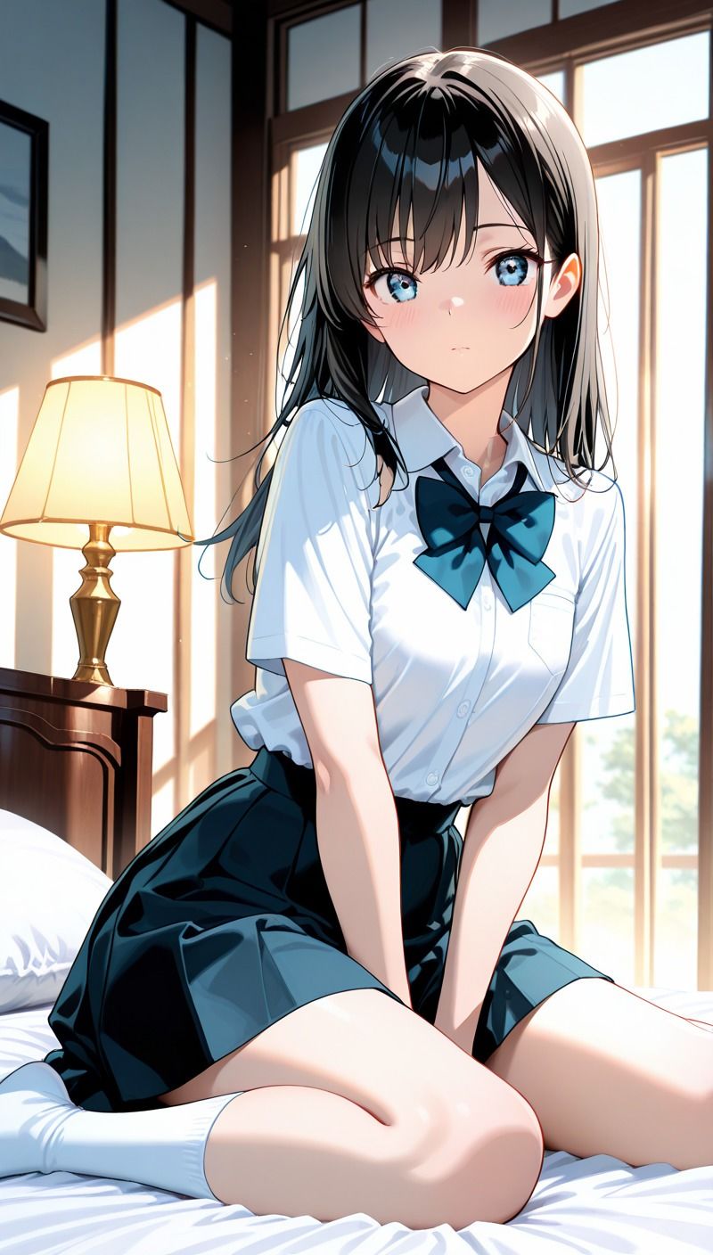 サンプル画像1:爆乳JKヤリまくり  制服汁だくセックス(妄想生成ラボ) [d_671545]