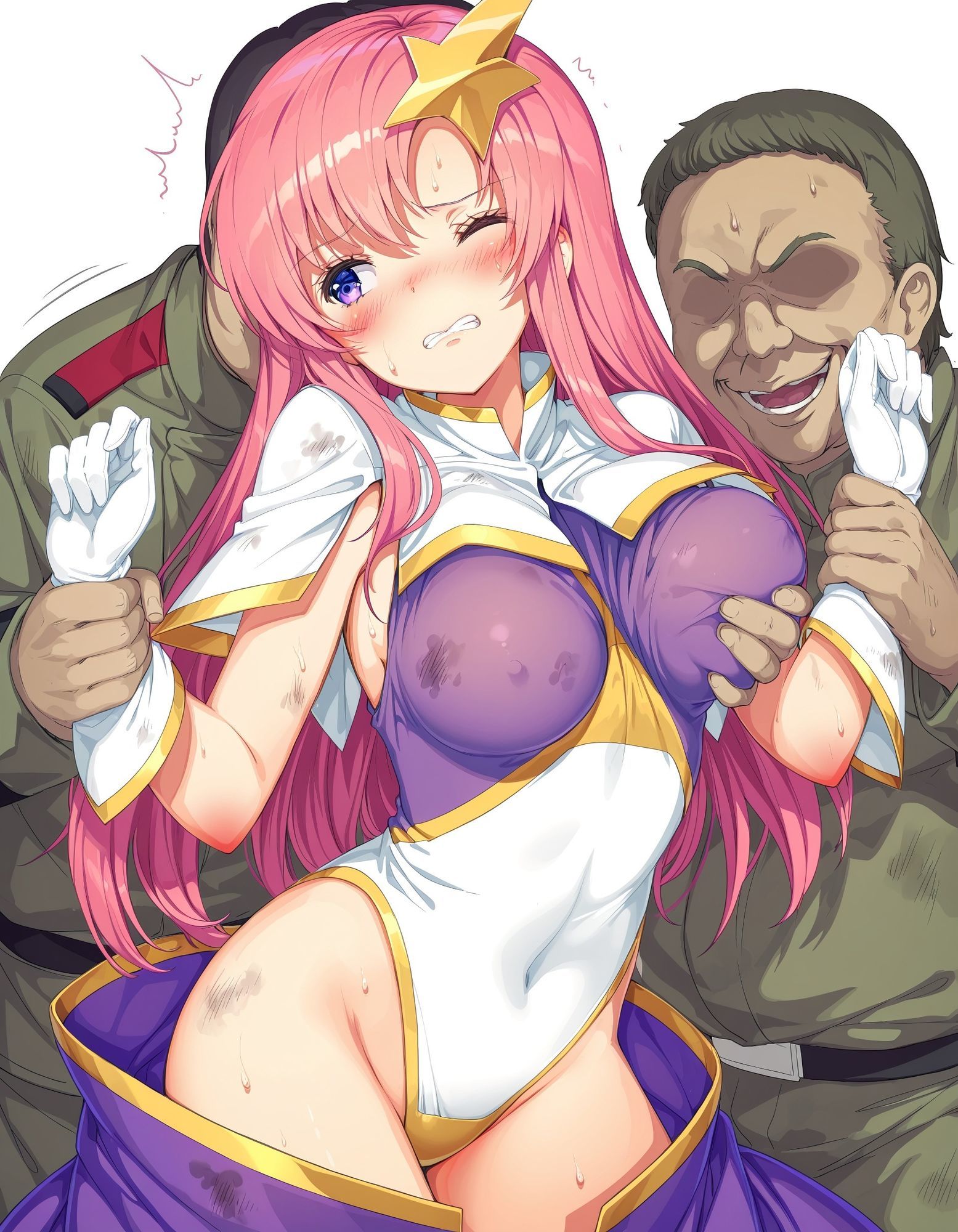 サンプル画像1:偽りの代償  ―軍靴に囚われた淫声―(絵心あいのAI生成アトリエ) [d_671612]